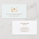 ボホエレガントバタフライ自然名刺 名刺 (正面/裏面)