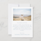 ボホエレガントパステルフローラ結婚リースの写真 サンキューカード (裏面)