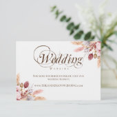 ボホエレガントパンパスグラス結婚さんのサイト エンクロージャーカード (スタンド正面)