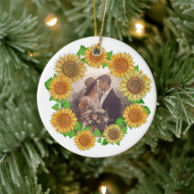 ボホエレガントパーソナライズされたヒマワリ素朴結婚ズ