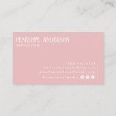 ボホエレガントピガーリーックニュートラルモダントレンディー 名刺 (裏面)