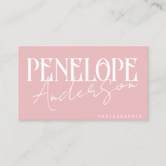 ボホエレガントピガーリーックニュートラルモダントレンディー 名刺 (正面)