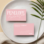 ボホエレガントピガーリーックニュートラルモダントレンディー 名刺