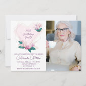 ボホエレガントピンクフローラ写真94歳 招待状 (正面)