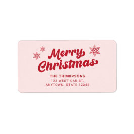 ボホエレガントピンクホリデー差出人住所ラベル ラベル
