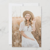 ボホエレガントフローラグラードパーティの招待状 シーズンカード (裏面)