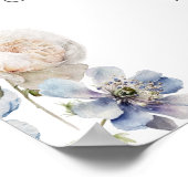 ボホエレガントフローラブライダルシャワーへようこそ ポスター (角)