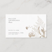 ボホエレガントフローラモダン 名刺 (裏面)