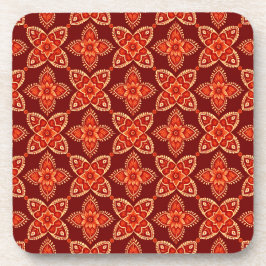 ボホエレガントフローラルパターンコースター – 6のセット コースター