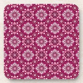 ボホエレガントフローラルパターンコースター – 6のセット コースター