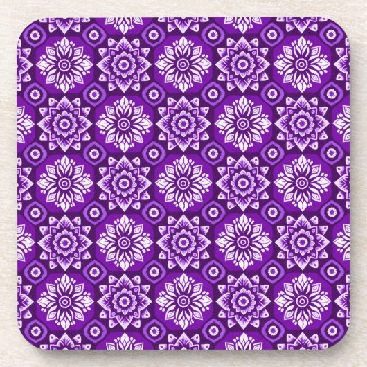 ボホエレガントフローラルパターンコースター – 6のセット コースター (正面)