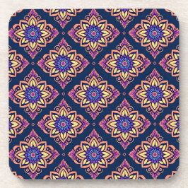 ボホエレガントフローラルパターンコースター – 6のセット コースター