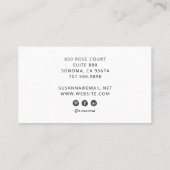 ボホエレガントフローラ植物学プロフェッショナル 名刺 (裏面)