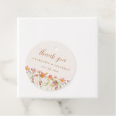 ボホエレガントフローラ秋の結婚式ありがとう フェイバータグ (インサイチュ)