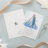 ボホエレガントフローラ結婚ズドレスブライダルシャワー 招待状