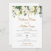 ボホエレガントフローラ結婚ズ 招待状 (正面/裏面)