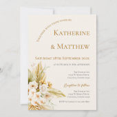 ボホエレガントフローラ結婚ズ 招待状 (正面)