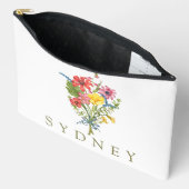 ボホエレガントフローラ野草 アクセサリーポーチ (見開き)