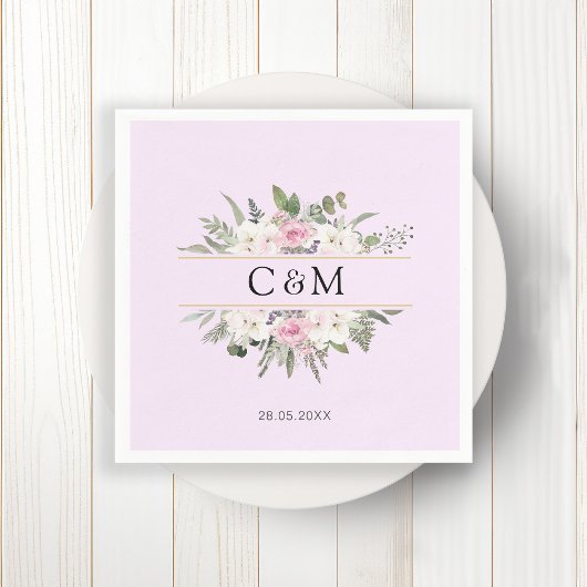 ボホエレガントフローラ スタンダードカクテルナプキン