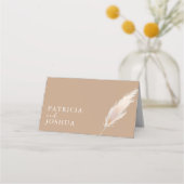 ボホエレガントフ素朴ォードル結婚ズ座席表 プレイスカード (裏面)