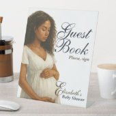 ボホエレガントブラックママムズゲストブック 台座サイン (インサイチュ)