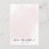 ボホエレガントブルゴーニュ赤面フローラ結婚ズ エンクロージャーカード (裏面)