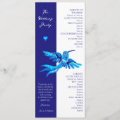 ボホエレガントブルーハミングバード結婚メキシコ プログラム (裏面)