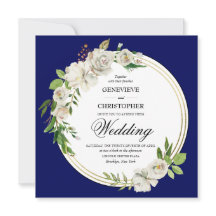 ボホエレガントブルーフローラ金ゴールド結婚ズスクエア