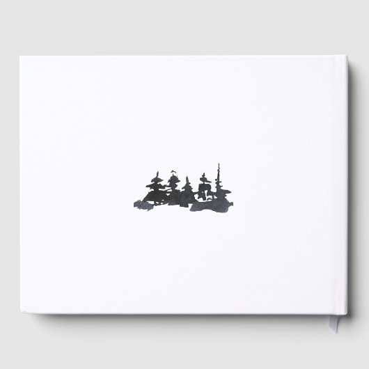 ボホエレガントブルーマウンテン結婚フォレス ゲストブック (裏面)