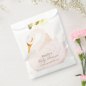 ボホエレガントプリンセススワンガールベビーシャワー フェイバーバッグ (封をした状態)