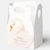 ボホエレガントプリンセススワンガールベビーシャワー フェイバーボックス (見開き)