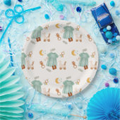 ボホエレガントベビーガール服赤ちゃんシャワー ペーパープレート (パーティー)