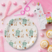 ボホエレガントベビーガール服赤ちゃんシャワー ペーパープレート (パーティー)