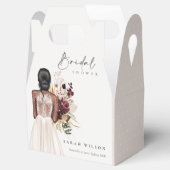 ボホエレガントホワイトズ結婚ガウンブライダルシャワー フェイバーボックス (オープン)