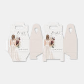 ボホエレガントホワイトズ結婚ガウンブライダルシャワー フェイバーボックス (折り畳みなし)