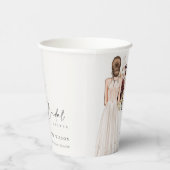 ボホエレガントホワイトズ結婚ガウンブライダルシャワー 紙コップ (右)