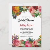 ボホエレガントボタニカルガーデンフローラブライダルシャワー 招待状 (正面)