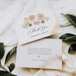 ボホエレガントボタニカルサンキューカード サンキューカード