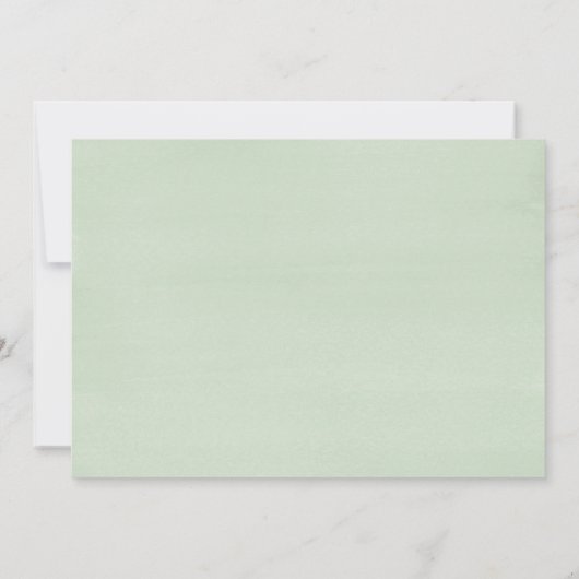 ボホエレガントボタニカルセージ多肉性結婚の 招待状 (裏面)