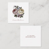 ボホエレガントボタニカル花模様コールカード コーリングカード (正面/裏面)
