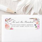 ボホエレガントボタニックフローラバラ結婚ズ ラベル (インサイチュ)