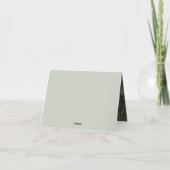 ボホエレガントボタニッ結婚クサンキューカード サンキューカード (裏面)