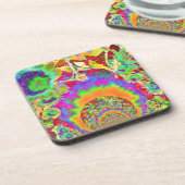 ボホエレガントボヘミアのレトロなヒメシ コースター (左側)