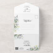 ボホエレガントモダングのグ結婚リーリー写真 オールインワン招待状 (外側)