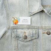 ボホエレガントモダン抽象芸術スケッチオレンジガーデン 名札 (インサイチュ)