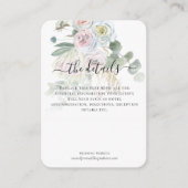 ボホエレガントユーカリ花模様結婚ズ詳細 エンクロージャーカード (正面)