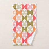 ボホエレガントラインアート中世紀モダンカラフル バスタオルセット (ハンドタオル)