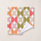 ボホエレガントラインアート中世紀モダンカラフル バスタオルセット (ウォッシュタオル)