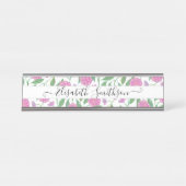 ボホエレガントリバティカスタムプロフェッショナルフローラ デスクネームプレート (正面)