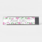 ボホエレガントリバティカスタムプロフェッショナルフローラ デスクネームプレート (正面)